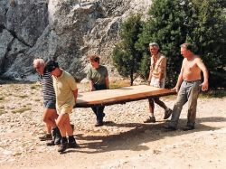 1991, Paul avec Edmond, Simone, Pierre et Albert 