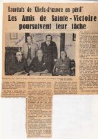 1967 ou après, date incertaine, Lauréats de 'Chefs-d'œuvre en péril', les Amis de Ste Victoire poursuivent leur tâche