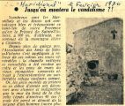 2 février 1970, Le Méridional, vandalisme au Prieuré