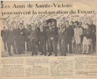 1968, Les Amis de Ste-Victoire poursuivent la restauration du Prieuré