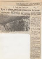 14 mars 1982, 'Après le prieuré, prochaine restauration de la croix'