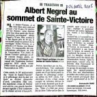 La Provence 24 avril 2005, Albert Negrel