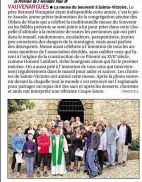 La Provence, 3  novembre 2015, la messe du Souvenir