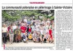 La Provence, 29 juin 2015, le pèlerinage des Polonais