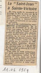 11 juin 1954, la Saint-Jean au Prieuré