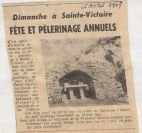 25 avril 1964 Dimanche à Ste-Victoire, fête et pèlerinage annuels