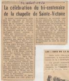 23 avril 1956, La célébration du tri-centenaire de la chapelle de Sainte-Victoire