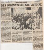 8 septembre 1987, Le Provençal, 'Des polonais sur Sainte-Victoire'
