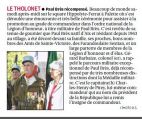 La Provence, 6 juillet 2013, Paul commandeur de la Légion d'Honneur